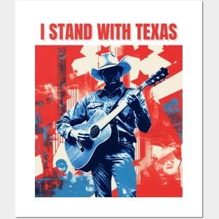 I stand with texas Posters and Art